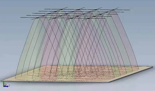Если обнаружено транспортное средство или человек, сетевые датчики на потолке (матрица) активируют непосредственно смежные датчики в определенном координатном информационном круге