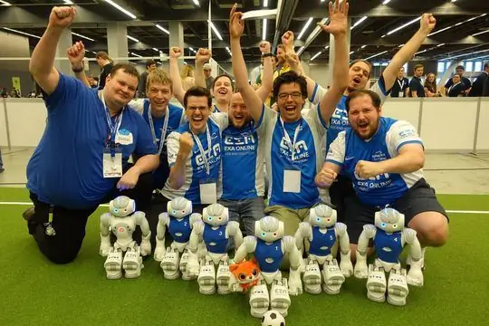 Новый чемпион мира: команда Нао HTWK после победы в Монреале