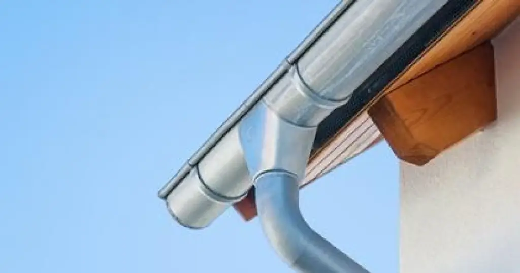 Установка желоба