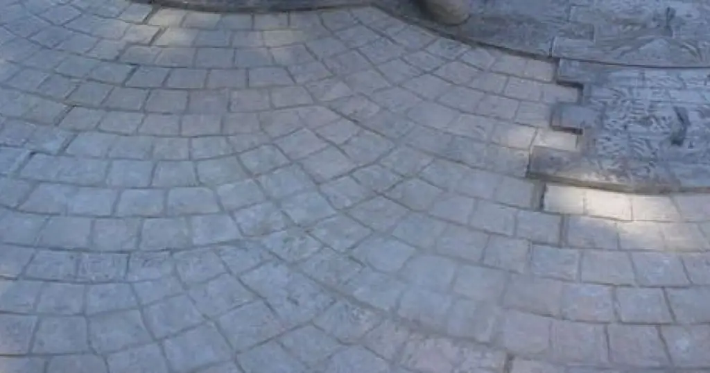 Штампованный бетонный пол