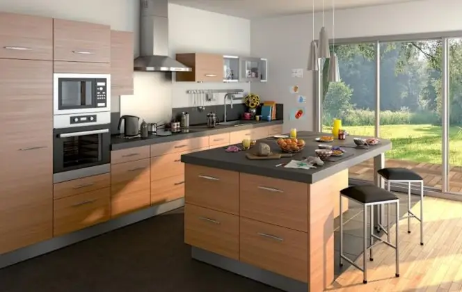 Кухня с островом от Lapeyre &copy; Lapeyre