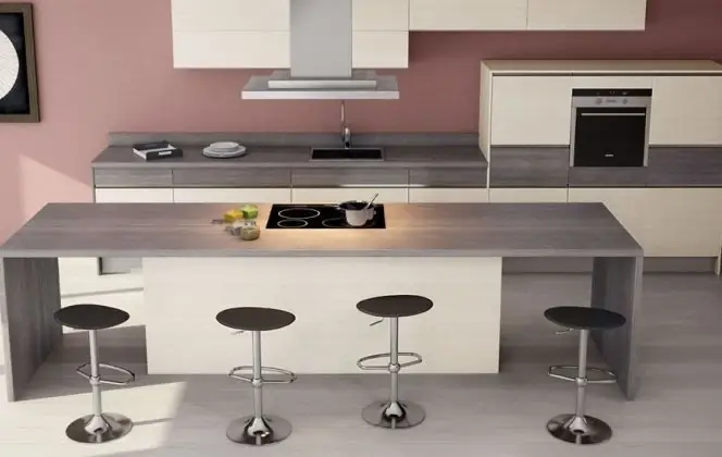 Кухня дзен с островом от Comera Cuisines &copy; Comera Cuisines