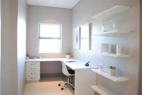 5 традиционных встроенных столов для домашнего офиса для современного дома