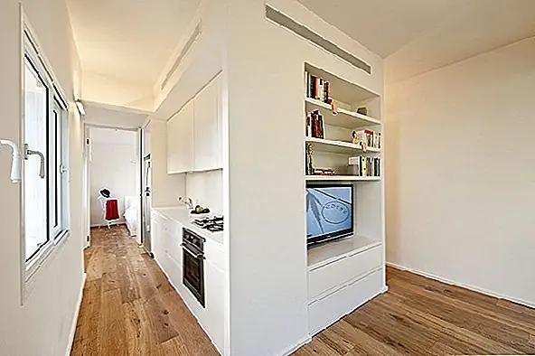 40 кв.м. в Тель-Авиве. Отображение оригинальной макеты.