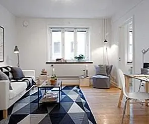 40 квадратных метров квартира с хорошо известным шведским дизайном интерьера