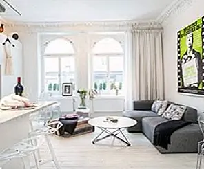 47 Апартаменты с квадратным метром в Стокгольме украшены элегантностью