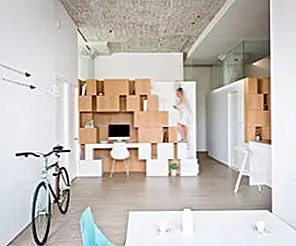 Гармония принимает неправильную форму в отреставрированном Бруклинском лофте