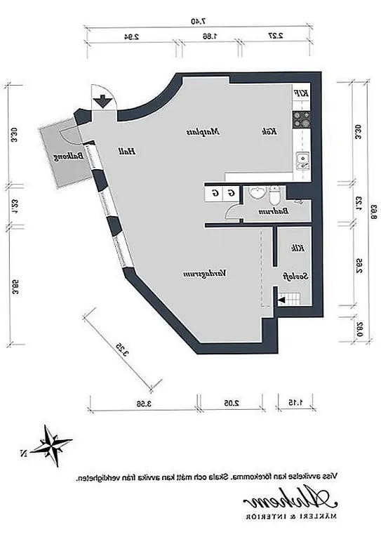 Общий скандинавский стиль позволяет квартире казаться более крупной и иметь воздушное и освежающее ощущение. Прикосновения цвета в виде художественных работ или аксессуаров - это именно то, что нужно для того, чтобы квартира стала уютной и привлекательной. Поэтому, даже если он небольшой и имеет сложную и сложную внутреннюю структуру, эта квартира может служить прекрасным домом. {Найден на Alvhem}.