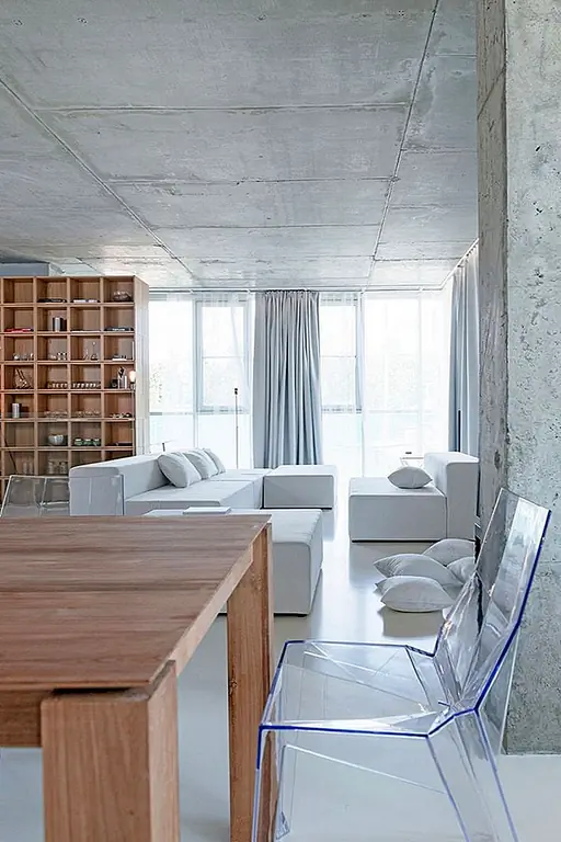 Минималистский с прикосновением в уютной квартире в Москве