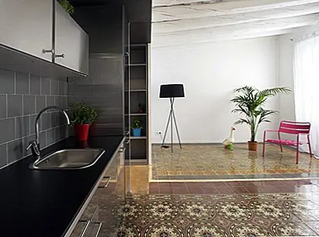 В главной спальне есть раздвижные двери, которые скрывают уборную и унитаз и позволяют только один из них быть закрытым одновременно. Остальная часть квартиры проста и имеет довольно эклектичный декор. Даже после того, как он был отремонтирован, он по-прежнему повышает некоторые из оригинальных элементов, таких как мозаичные полы или балки с потолка. Реставрация была проектом зодчих архитекторов, и им удалось вернуть эту квартиру и превратить ее в современный дом.