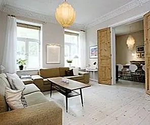 Удивительная скандинавская квартира с салонами