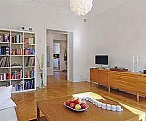 Современная квартира с шведским декором