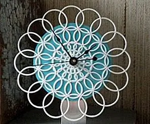 10 DIY кружевные настенные часы 10 DIY кружевные настенные часы