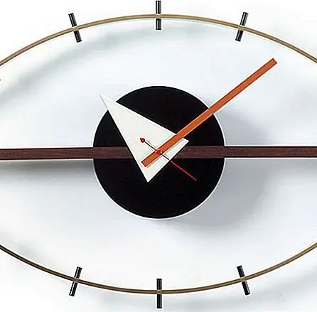 Эти часы более полувека, но все еще стильные и никогда не будут выходить из моды, привнося особый стиль в дом с его оригинальностью. Он сделан из дерева и металла, со средней деревянной стойкой для бара «костяк» всей конструкции, поддерживающей все остальные элементы. Черная круглая кусочка посередине означает зрачок глаза, а линии, обозначающие часы, обозначают ресницы. Это очень изобретательно и креативно, и теперь вы можете купить его за 481 доллар на Amazon или $ 405 на Stardust.