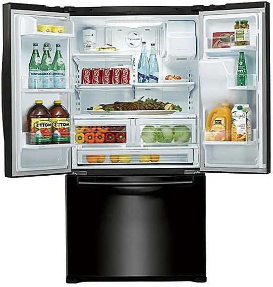 RFG298HDBP - Инновационный черный холодильник Samsung