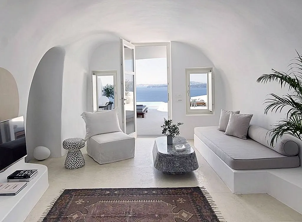 Cave-Like Villa в Греции скрывает скульптурные жилые помещения