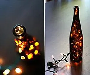 Красивый фонарик для бутылок вина DIY