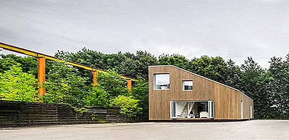 Минимализм и игривость Определение места жительства из контейнеров для перевозки