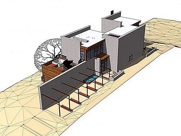 Там владельцы предпочли иметь родные растения и проницаемый пейзаж. Его легко поддерживать и заботиться, он создает естественную среду и легко интегрируется в окружающую среду. В доме также есть выложенная на юг палуба, которая обеспечивает как неприкосновенность частной жизни, так и открытую площадку.
