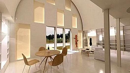 Его фасад выполнен из поликарбонатной травы с двойной кожей. Это здание, основанное на прекрасном дизайне, который предложит вам прохладную атмосферу и расслабляющую атмосферу. {Found on dezeen}