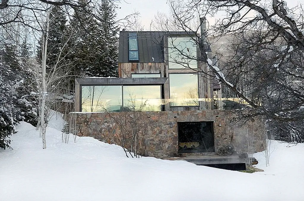 Деревенское лыжное шале, отремонтированное с минимальным воздействием на окружающую среду