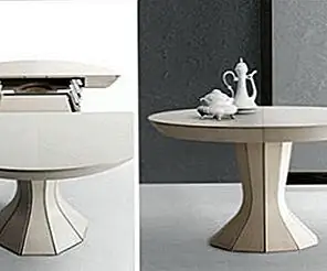 Opera - Раунд расширяемый современный обеденный стол от Bauline