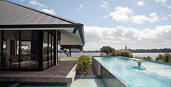 Захватывающий вид на озеро Резиденция в Новой Зеландии автор Daniel Marshall Architects