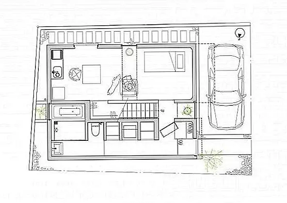 В целом, это очень смелый дизайн, современная адаптация общего семейного дома. Вы можете подумать, что эти прозрачные стеклянные вставки - не очень хорошая идея. Ну, они очень безопасны, и они не являются проблемой с точки зрения конфиденциальности. Пользователи могут использовать шторы в случае, если им нужна более конфиденциальность или интимность. Вы всегда можете покрыть то, что у вас уже есть, но вы не можете вырезать дополнительные места в доме, который уже был спроектирован определенным образом. В интерьере еще нужно некоторое время, чтобы быть готовым, но это, вероятно, будет простым, современным и шикарным. {Found on designboom}