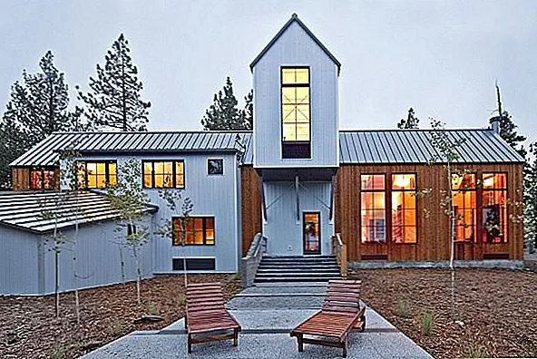 Дом хребта Тахо, спроектированный для зимнего сезона