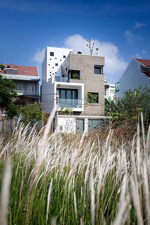 Вьетнамский дом с карманами зелени