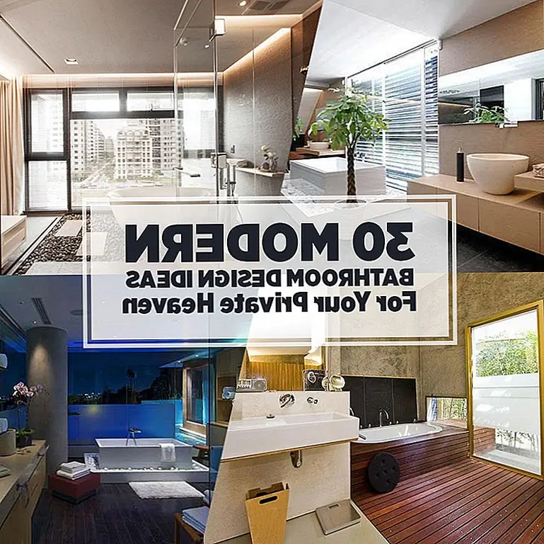 30 Современные идеи дизайна ванной комнаты для вашего частного неба