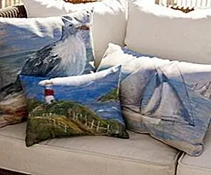 Вдохновляющая окрашенная прибрежная жизнь Наружные подушки