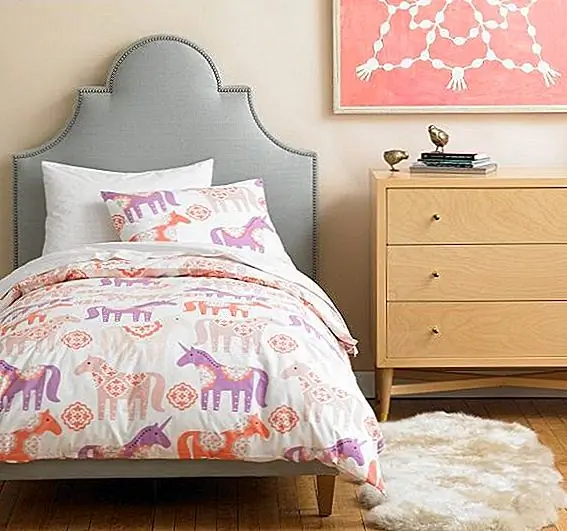 Подходящий набор пухового одеяла Unicorn Peony