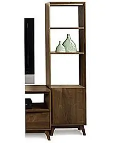 Книжные полки Catalina Walnut Tower