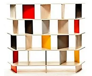 Цветной книжный шкаф 2B от Mob