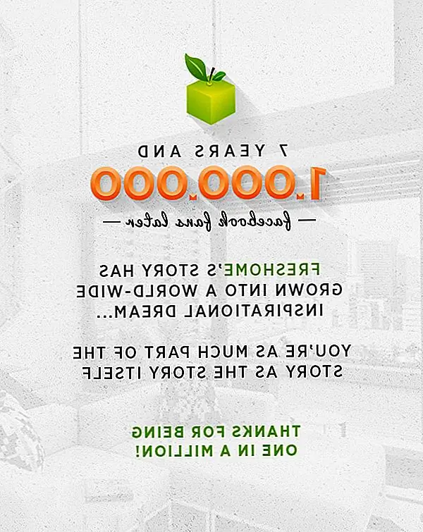 Freshome превзошла 1 миллион поклонников на Facebook: Dreaming Big Together