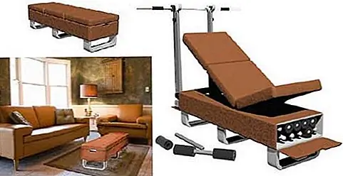 Мебель, которая превращается в небольшой тренажерный зал