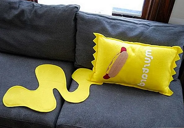 Нечетная горчичная подушка с разливом для каузальных интерьеров