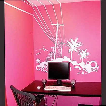 Персонализируйте свое пространство с помощью съемных татуировок на стене