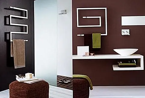 Стальной полотенцесушитель, похожий на змею