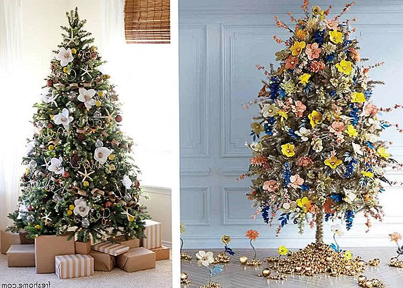 Добавление цветов к вашей елке - одна из самых больших тенденций в этом году. Марта Стюарт и Делия создают