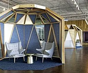 Новые офисы Cisco San Francisco Office Деревянные павильоны и закрытые гостиные районы