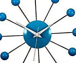 Fun бирюзовые настенные часы для детей