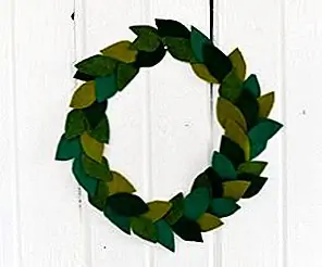 DIY Рождественский войлок венок