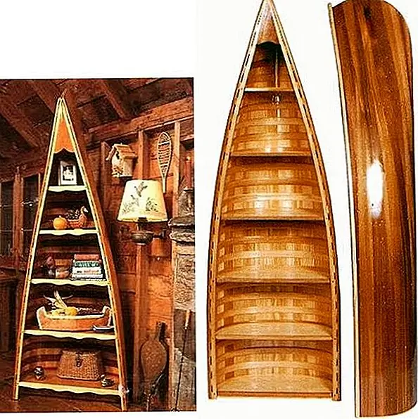 Если вы сократите часть с одного конца каноэ, вы сможете сесть и использовать его в качестве отличного хранилища для таких помещений, как столовая, гостиная и в основном любая другая комната в доме.