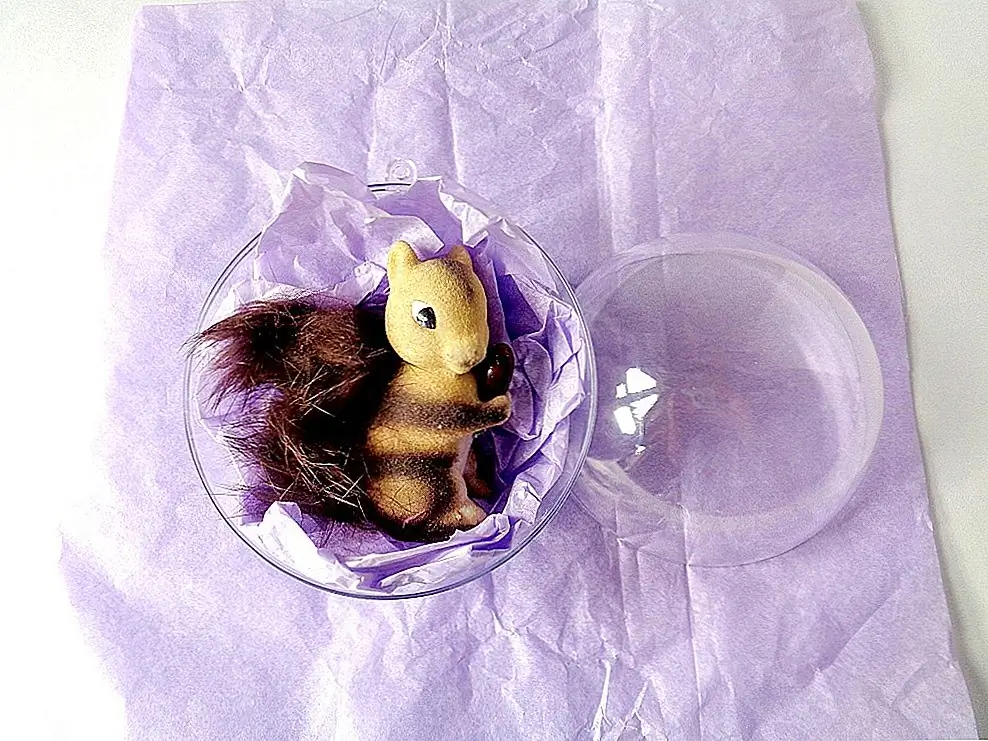 Шаг 1. Разделите две стороны вашего прозрачного орнаментального шара и очистите обе половины. (Причина, по которой мы это делаем, состоит в том, чтобы убедиться, что в вашем орнаменте нет пыли или мелких частиц.) Если вы используете другой вид прозрачного орнаментального шара, просто снимите верхнюю часть и запустите ее под водой, чтобы очистить внутри. Но использование типа шара, которое разделяется на две половины, лучше всего, поскольку оно позволяет вам ставить большие предметы внутри мяча.