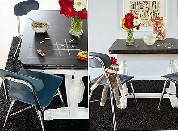 Вы когда-нибудь сидели за кухонным столом и чувствовали необходимость записывать несколько заметок, но оказались без блокнота? Эта настольная доска на доске из Хоузса позволит вам всегда иметь возможность организовать свои мысли, сидя за столом. Это также может быть полезно, когда гости вместо использования карт места, или игра в такие игры, как tic-tac-toe.