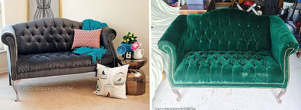 Первый шаг, когда переустановка дивана или дивана снимает старую обивку. Будьте осторожны с этой частью. Возьмите его по частям и пометьте каждый раздел. Это поможет вам вырезать новую ткань. После удаления старой ткани, чистой и голой кушетки и спрей ее с уксусом, как предложено на thetheysnooze. Затем разверните новую ткань и разместите на ней фигурные части. Проследите их и сделайте их немного больше оригиналов. Затем вырежьте их и прикрепите их к дивану / дивану. Используйте штапельный пистолет.