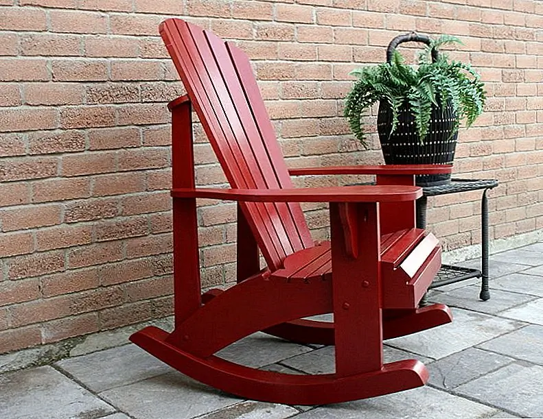 Качалка Adirondack на самом деле вещь, но довольно сложно найти что-то подобное в магазинах, поэтому вам, вероятно, лучше построить ее самостоятельно. Эти планы можно использовать в инструкциях. Посмотрите, насколько гладкая комбинация и насколько хорошо дизайн подходит для этого расслабляющего кресла. Все о комфорте криков: спинка, качающаяся база и широкие подлокотники, не говоря уже о сиденье.