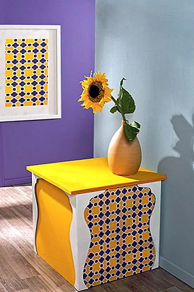 Красочный DIY восточный боковой стол